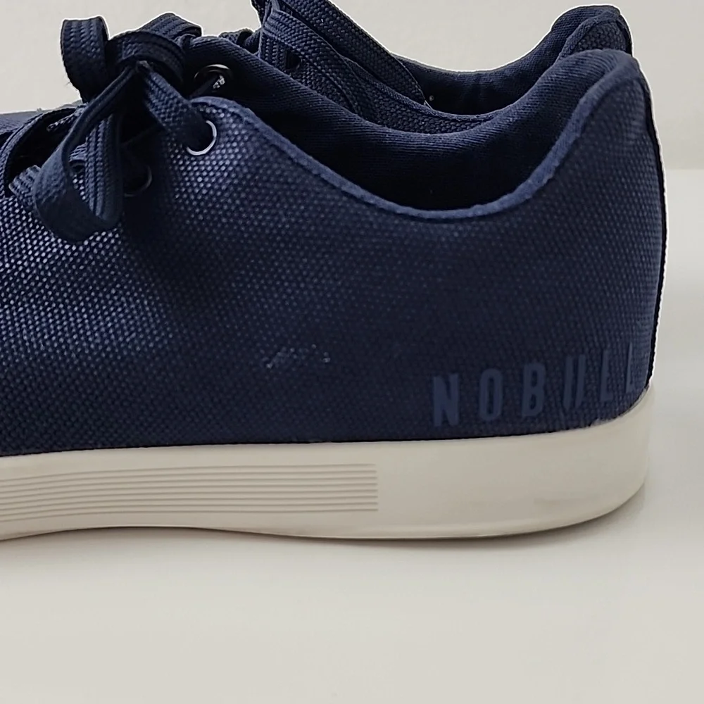 NOBULL Canvas Unisex Trainer Sneakers Navy - Picture 15 of 16